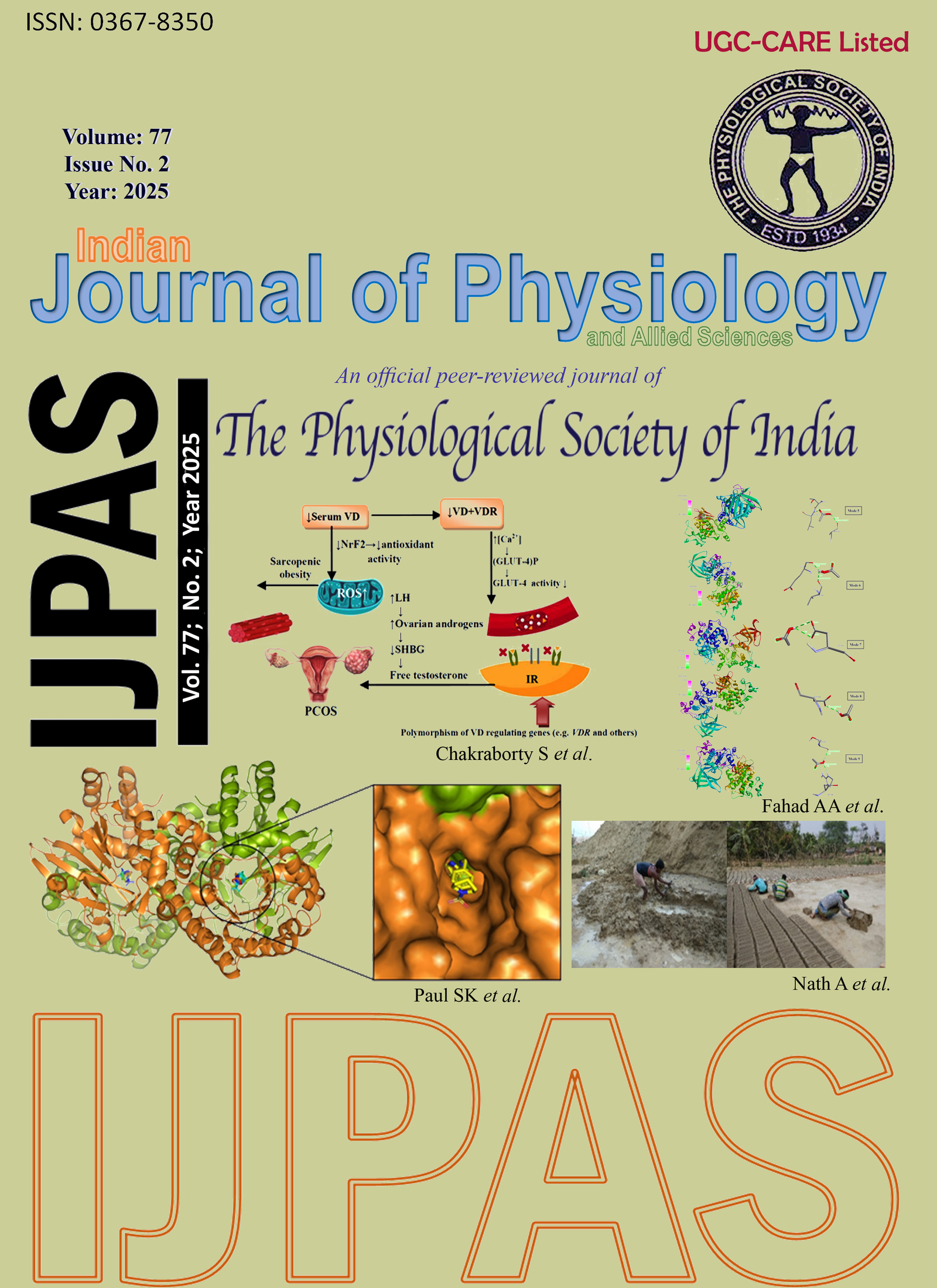 					View Vol. 77 No. 02 (2025): INDIAN JOURNAL OF PHYSIOLOGY AND ALLIED SCIENCES
				